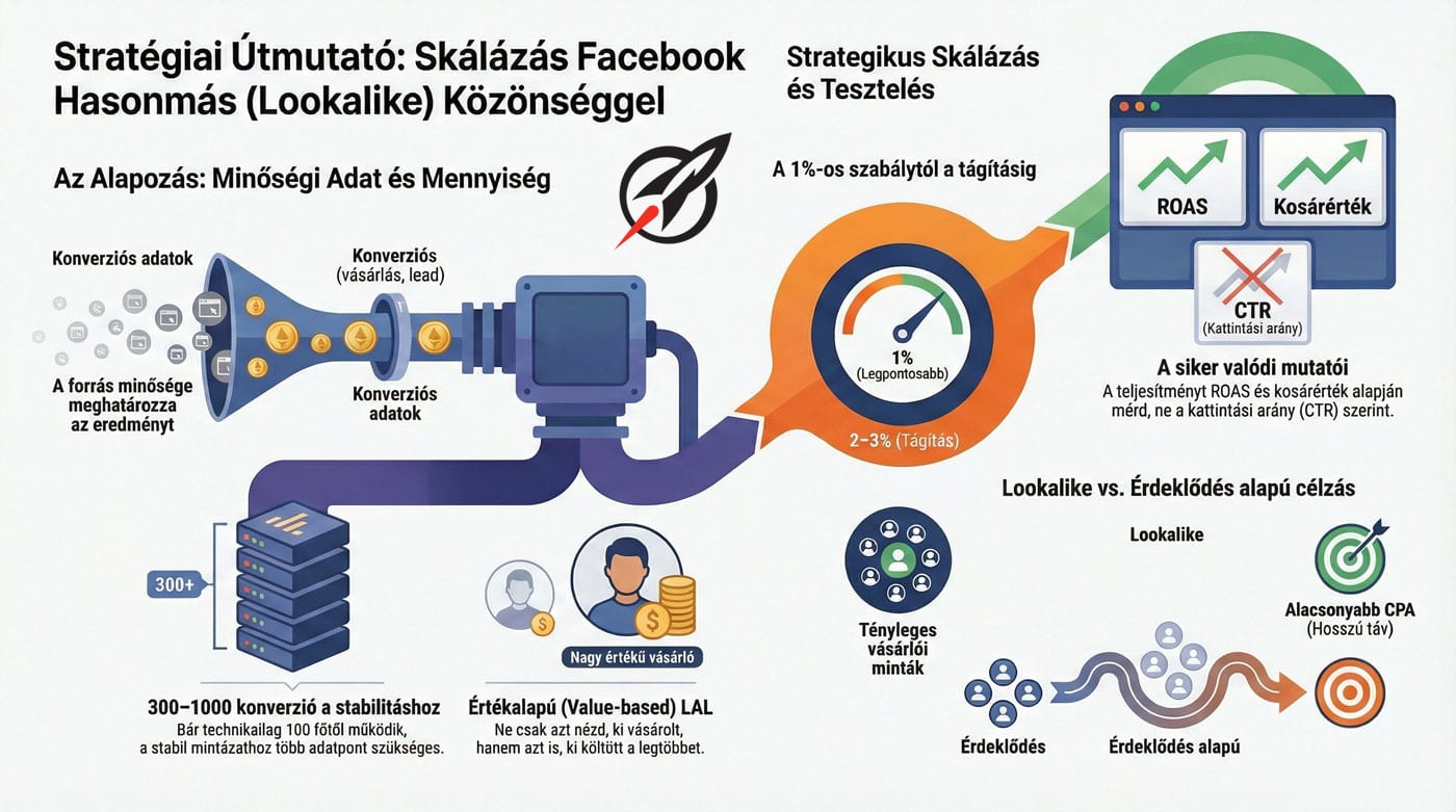Hasonmás közönség skálázási stratégiai útmutató