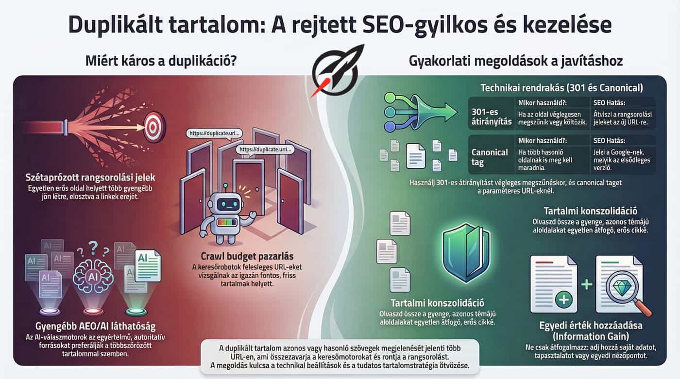 SEO-gyilkos: Duplikált tartalom kezelése